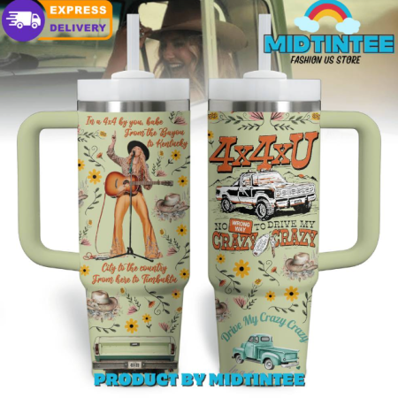 Lainey Wilson City To The Country 30oz or 40oz Stainless Steel Tumbler With Handle QDH