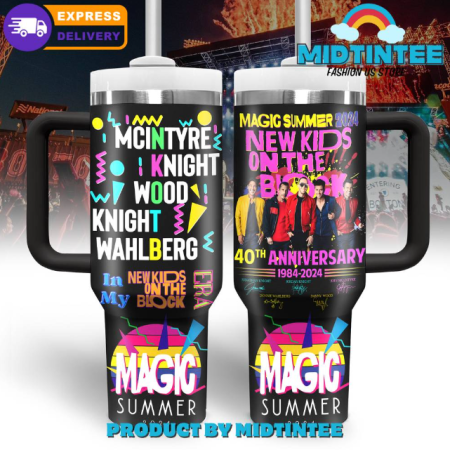 New Kids On The Block 2024 40th Anniversary Special 30oz or 40oz Stainless Steel Tumbler With Handle QDH