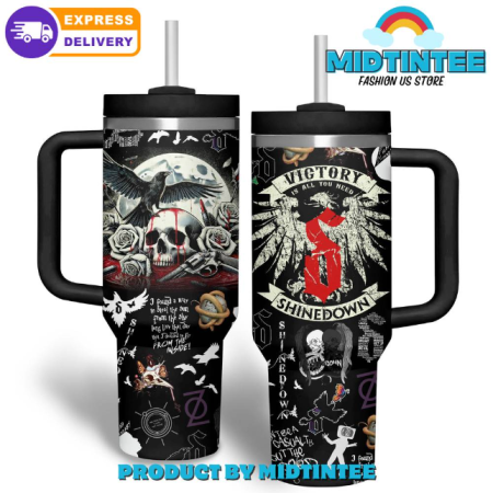 Shinedown Victory Is All You Need 30oz or 40oz Stainless Steel Tumbler With Handle QDH