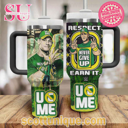WWE John Cena Never Give Up 30oz or 40oz Stainless Steel Tumbler With Handle QDH