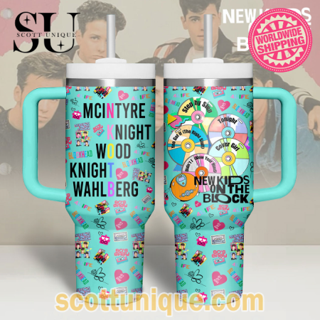 Hot Product New Kids On The Block 30oz or 40oz Stainless Steel Tumbler With Handle QDH