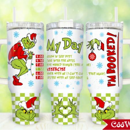 Christmas Merry Christmas Cartoon Christmas 30oz or 40oz Stainless Steel Tumbler With Handle QDH