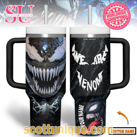 We Are Venom Dark Horror 30oz or 40oz Stainless Steel Tumbler With Handle QDH