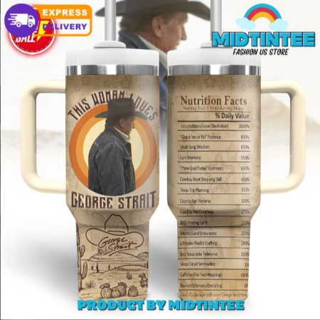 George Strait This Woman Loves 30oz or 40oz Stainless Steel Tumbler With Handle QDH