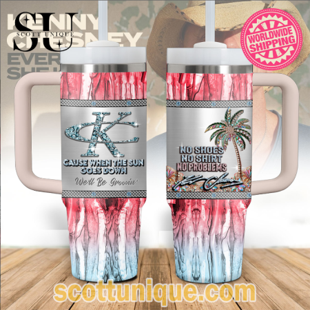Kenny Chesney Bling Design Unique Premium 30oz or 40oz Stainless Steel Tumbler With Handle QDH