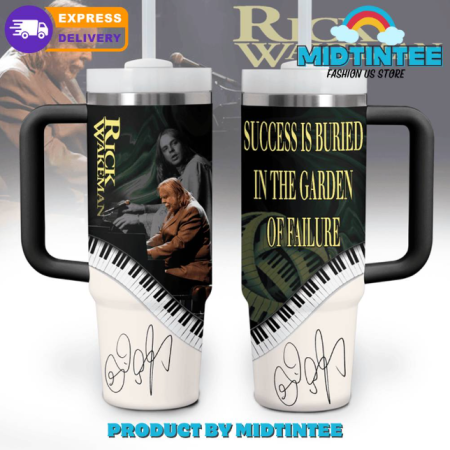 Rick Wakeman Success Is Buried In The Garden Of Failure 30oz or 40oz Stainless Steel Tumbler With Handle QDH