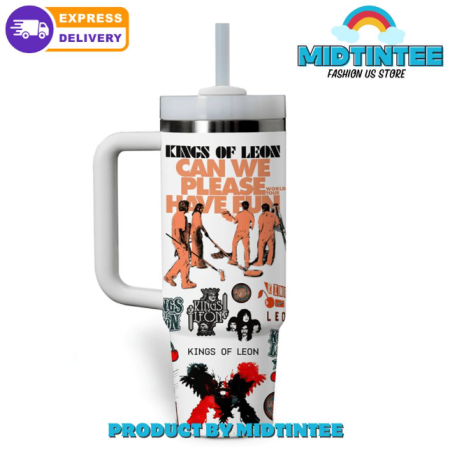 Kings Of Leon Can We Please Have Fun 30oz or 40oz Stainless Steel Tumbler With Handle QDH