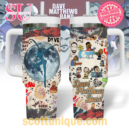 Dave Matthews Band Don’t Burn The Day Away 30oz or 40oz Stainless Steel Tumbler With Handle QDH