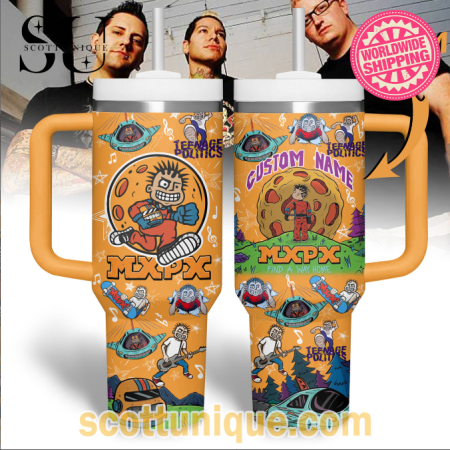 MxPx Find A Way Home Premium 30oz or 40oz Stainless Steel Tumbler With Handle QDH