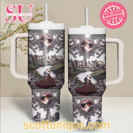 Outlander Gothic Ornament Unique 30oz or 40oz Stainless Steel Tumbler With Handle QDH