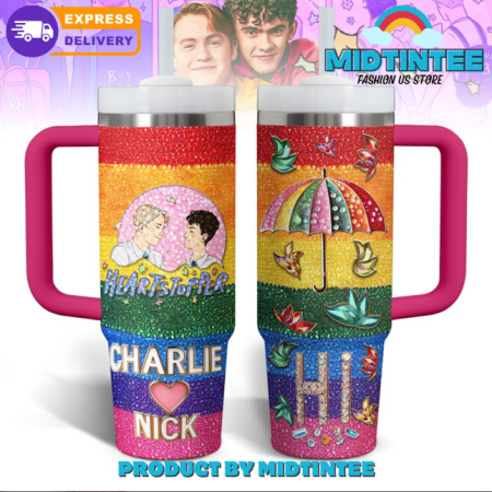 Heartstopper TV Series Charlie And Nick 30oz or 40oz Stainless Steel Tumbler With Handle QDH