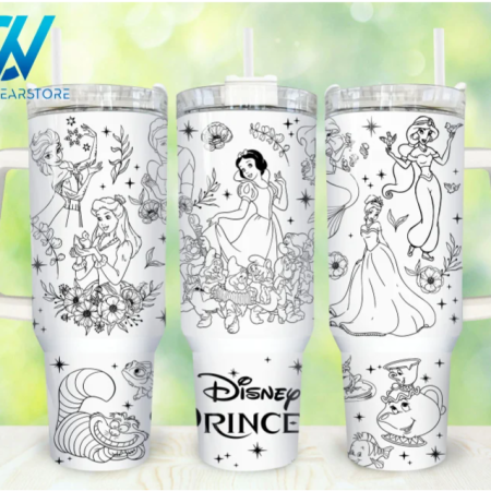 Movies Characters Cartoon Characters  Princess Cartoon 30oz or 40oz Stainless Steel Tumbler With Handle QDH