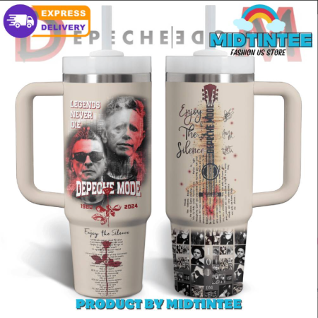 Depeche Mode Legends Never Die 30oz or 40oz Stainless Steel Tumbler With Handle QDH