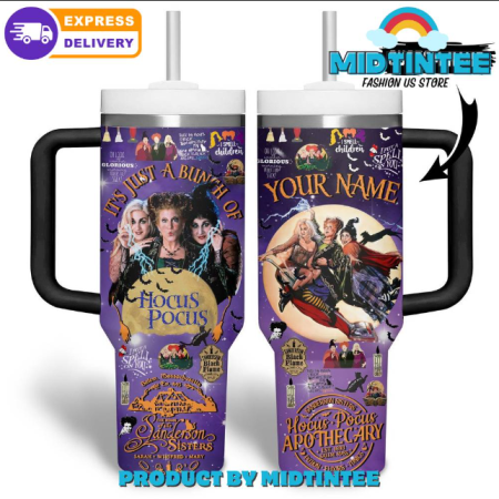 Hocus Pocus Apothecary Disney Movie Customized 30oz or 40oz Stainless Steel Tumbler With Handle QDH