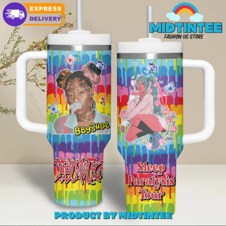 BbyMutha Sleep Paralysis Tour 2024 30oz or 40oz Stainless Steel Tumbler With Handle QDH