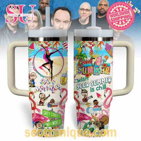 Sweet Summer Dave Matthews Band Hawaii 30oz or 40oz Stainless Steel Tumbler With Handle QDH
