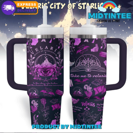 Velaris City Of Starlight 30oz or 40oz Stainless Steel Tumbler With Handle QDH