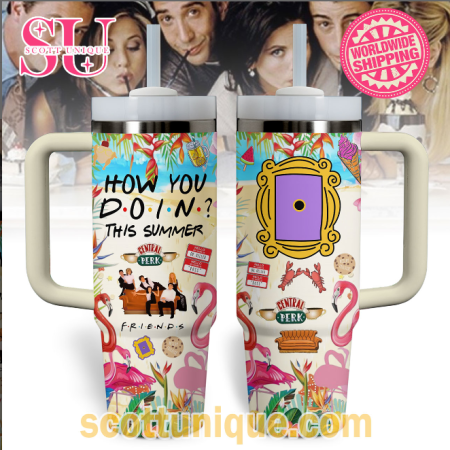 FRIENDS How You Do In This Summer Central Perk 30oz or 40oz Stainless Steel Tumbler With Handle QDH