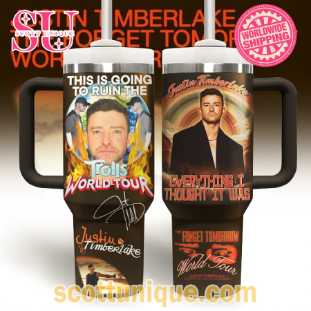 Trolls World Tour Justin Timberlake 30oz or 40oz Stainless Steel Tumbler With Handle QDH