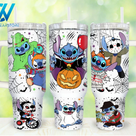 Cartoon Characters  Halloween Cartoon Tumbler 30oz or 40oz Stainless Steel Tumbler With Handle QDH