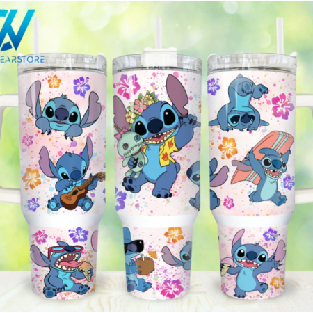 Cartoon Characters Cartoon Flowers  30oz or 40oz Stainless Steel Tumbler With Handle QDH