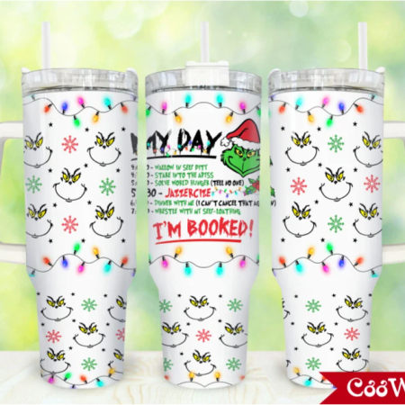 Christmas Merry Christmas Cartoon Christmas 30oz or 40oz Stainless Steel Tumbler With Handle QDH
