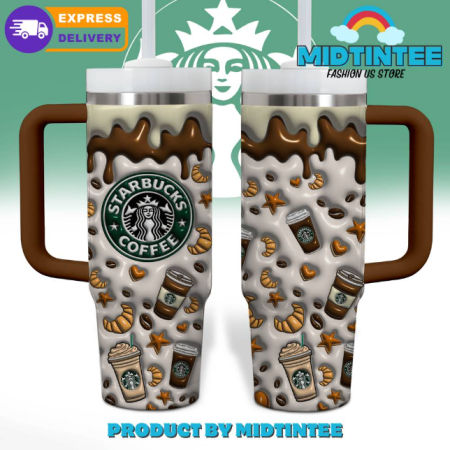 Starbucks Coffee Limited Edition New 30oz or 40oz Stainless Steel Tumbler With Handle QDH