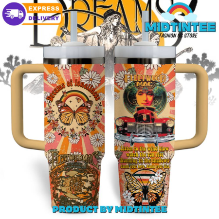Fleetwood Mac Listen To The Wind Blow 30oz or 40oz Stainless Steel Tumbler With Handle QDH