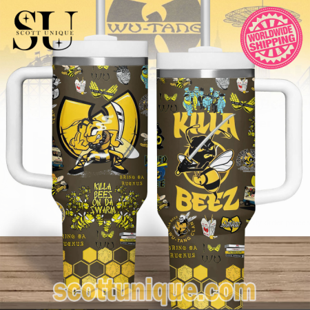 Wu-Tang Killa Bees Premium 30oz or 40oz Stainless Steel Tumbler With Handle QDH