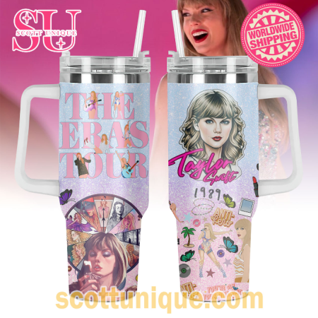 The Eras Tour Taylor Swift Twinkle 30oz or 40oz Stainless Steel Tumbler With Handle QDH