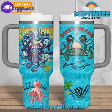 The Dirty Heads It’s Summer Time 30oz or 40oz Stainless Steel Tumbler With Handle QDH