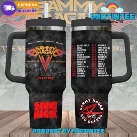 Sammy Hagar The Best Of All Worlds 30oz or 40oz Stainless Steel Tumbler With Handle QDH