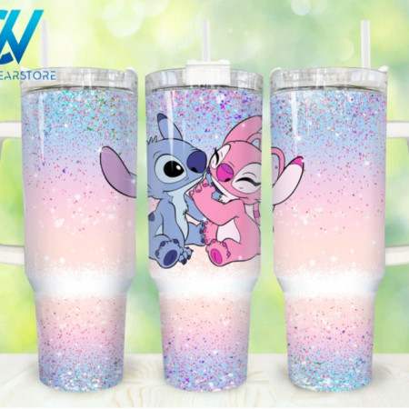 Cartoon Valentines Happy Valentines Day Couple Love 30oz or 40oz Stainless Steel Tumbler With Handle QDH