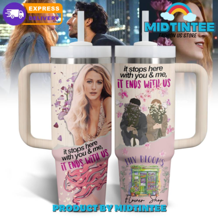 It Ends With Us Lily Blooms Flower Shop 30oz or 40oz Stainless Steel Tumbler With Handle QDH