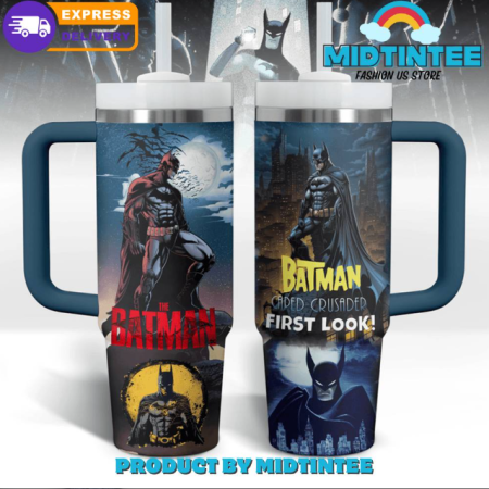 Batman Caped Crusader TV Series 2024 30oz or 40oz Stainless Steel Tumbler With Handle QDH