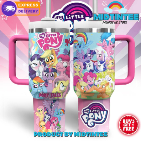 My Little Pony Tales Special 30oz or 40oz Stainless Steel Tumbler With Handle QDH