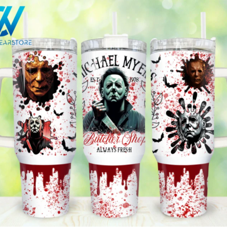 Movies Characters Horror Characters Horror Halloween 30oz or 40oz Stainless Steel Tumbler With Handle QDH