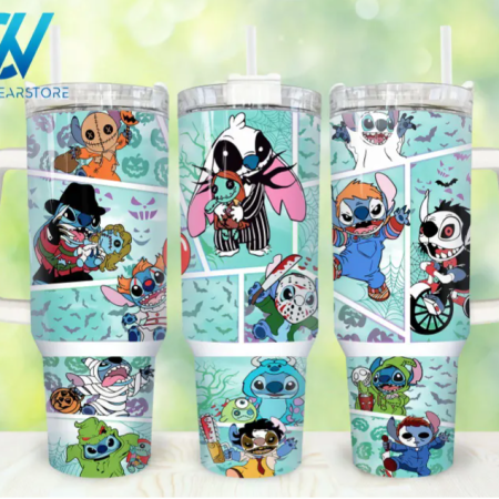 Cartoon Characters Halloween Cartoon 30oz or 40oz Stainless Steel Tumbler With Handle QDH