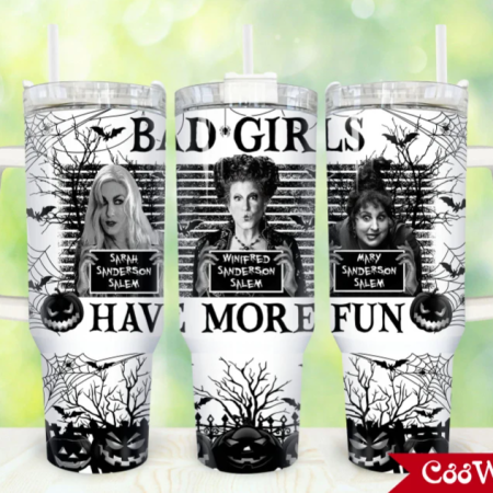 Movies Characters Halloween Characters Sublimation Designs  30oz or 40oz Stainless Steel Tumbler With Handle QDH (Copy)