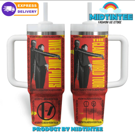 Twenty One Pilots The Clancy World Tour 30oz or 40oz Stainless Steel Tumbler With Handle QDH