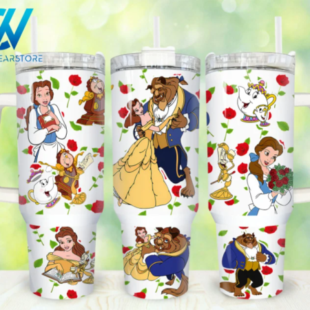 Movies Characters  Cartoon Characters Princess Cartoon 30oz or 40oz Stainless Steel Tumbler With Handle QDH