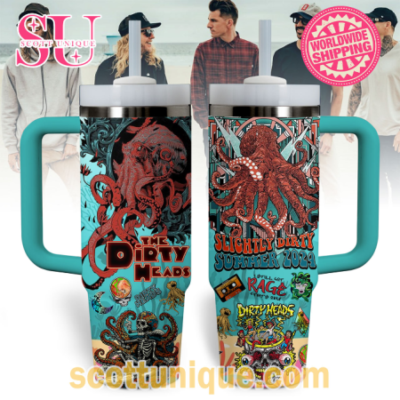 The Dirty Heads Slightly Dirty Summer 2024s 30oz or 40oz Stainless Steel Tumbler With Handle QDH