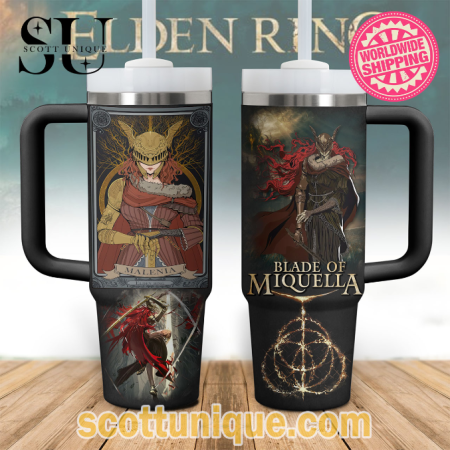 Malenia x Blade of Miquella Premium 30oz or 40oz Stainless Steel Tumbler With Handle QDH