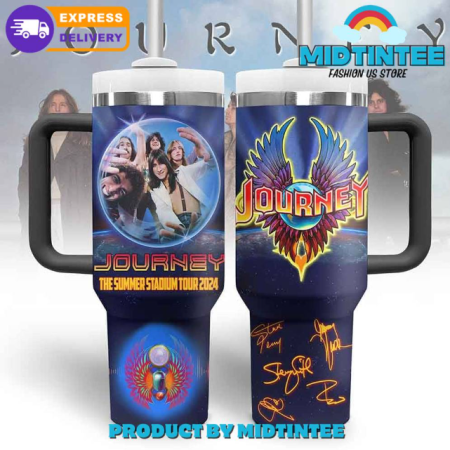 Journey The Summer Stadium Tour 2024 30oz or 40oz Stainless Steel Tumbler With Handle QDH