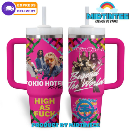 Tokio Hotel Band Beyond The World 30oz or 40oz Stainless Steel Tumbler With Handle QDH