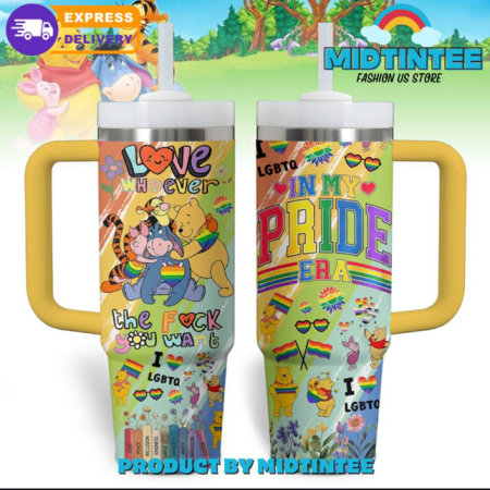 Winnie The Pooh In My Pride 30oz or 40oz Stainless Steel Tumbler With Handle QDH