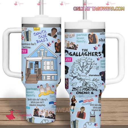Shameless Tv Series The Gallaghers HFN 30oz or 40oz Stainless Steel Tumbler With Handle