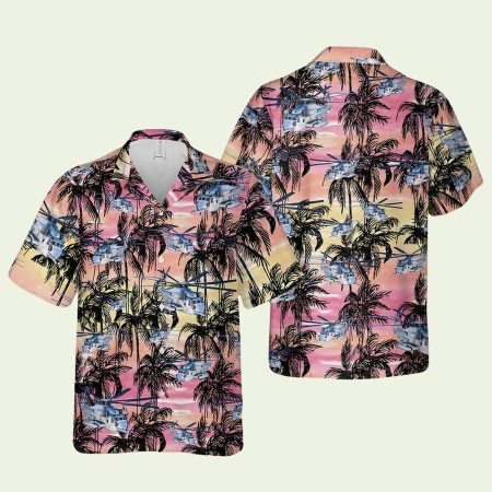 Sikorsky Ch 53E Super Stallion Helicopter Hawaiian Shirt