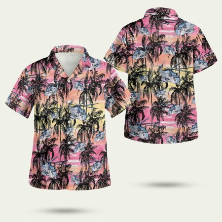 Sikorsky CH 53E Super Stallion Helicopter Hawaiian Shirt