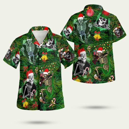 Skull Christmas Tree Hawaiian Shirt